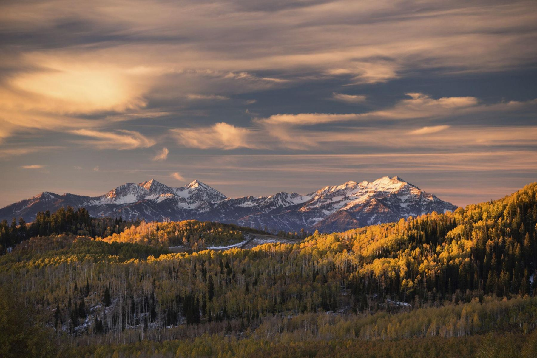 Heber Valley with the Wasatch Mountains behind it